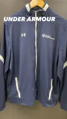 UNDER ARMOUR アンダーアーマー フリースジャケット 紺色 刺繍 メンズXL 中古 古着 2U0036
