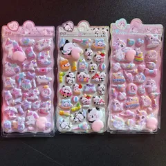 ユニコーン　パンダ　おしりぷにぷにシール　3枚セット