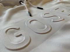 GOSEN裏起毛ニットパーカー 白 S