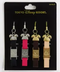 【中古】雑貨 ミッキーマウス＆ミニーマウス ストラップ(4個セット) 「ディズニー」 東京ディズニーリゾート限定