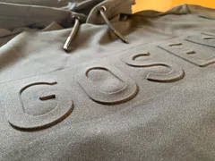 GOSEN裏起毛ニットパーカー 黒 S