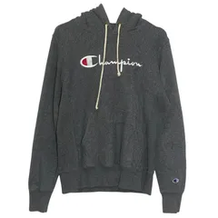 ヴィンテージ Champion REVRSE WEAVE/チャンピオンリバースウィーブ WARMUP パーカー フーディー プルオーバー 長袖 フロント袖刺繍 オーバーサイズ ビッグシルエット VIETNAM製 メンズ XL ダークグレー