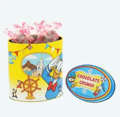 【東京ディズニーリゾート限定】ドナルド・ダック 缶入りチョコレートクランチ お菓子 ミッキー＆フレンズ ミルクチョコレート お土産 お菓子 お土産