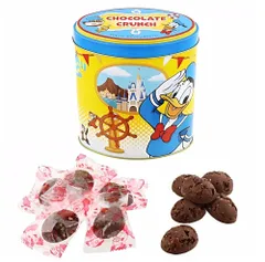 【東京ディズニーリゾート限定】ドナルド・ダック 缶入りチョコレートクランチ ミッキー＆フレンズ ミルクチョコレート お菓子 お土産 ディズニー