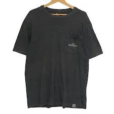 Carhartt/カーハート ポケットTシャツ Tシャツ バックプリント ワンポイントプリント GUATEMALA製 メンズ M ダークグレー