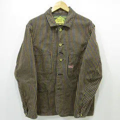 【三重本店】 中古 TCB JEANS | ティーシービ カバーオール Cathartt Chore Coat ブラウン×ブルー サイズ:36 【93】