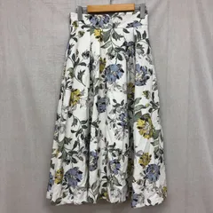 訳ありタグ付 プロポーションボディドレッシング PROPORTION 24SS フラワータックスカート ミモレ丈 花柄スカート エクリュ M