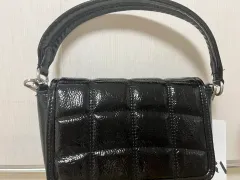 ザラ ZARA ブラック キルティング ショルダーバッグ