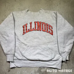 80's Champion リバースウィーブスウェット W/F ダブルフェイス ILLINOIS カレッジ トリコタグ L USA製