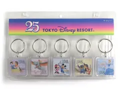 【中古】雑貨 集合 キーチェーン5個セット 「東京ディズニーリゾート25thアニバーサリー」 東京ディズニーリゾート限定