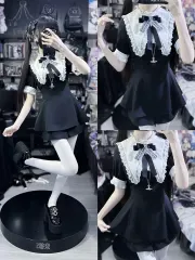 量産型地雷系 日本 ONE PIECE ハーフパンツ セット (2 COLOR)