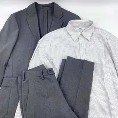 [3点セット] ユニクロ 感動ジャケット 311-455074 感動パンツ 321-463815 長袖 シャツ セットアップ M メンズ UNIQLO