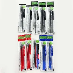 【未使用】[10袋セット] PILOT パイロット フリクションボール多色用・スリム用替芯 0.5mm ブラック レッド ブルー ボールペン