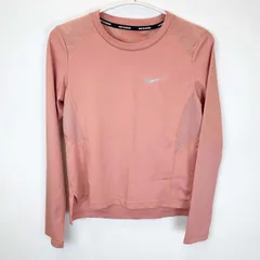 ナイキ ランニング 長袖シャツ DRY-FIT XS ピンク レディース NIKE ドライフィット
