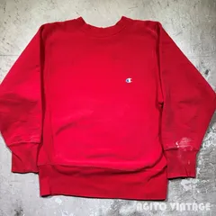 80's Champion リバースウィーブスウェット 目付き レッド トリコタグ グッドコンディション S USA製