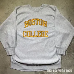 80's Champion リバースウィーブスウェット BOSTON COLLEGE トリコタグ グレー ダメージ有り XX-LARGE USA製