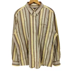 エディーバウアー Eddie Bauer マルチ ストライプ L/S ボタンダウン シャツ メンズ import：L 