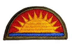 実物カットエッジ未使用パッチ 米陸軍第41歩兵師団 サンセット