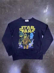 スター・ウォーズ プリンティング スウェットシャツ ネイビー S