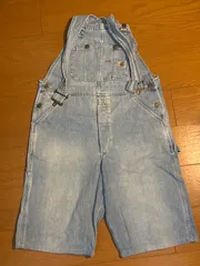 【希少】Carhartt　オーバーオール　半ズボン　デニム  W34 ゴールデンサイズ　ワークパンツ　Lee