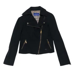 ✨美品✨バーバリーブルーレーベル　レザージャケット　羊革　ブラック　Mサイズ 2025年最新】バーバリーブラックレーベル ライダース レザーの人気