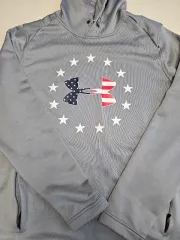 アンダーアーマー 星条旗 フーディー Tシャツ グレー XL