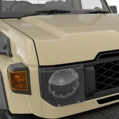 【オーストラリアトヨタ純正】ランクル70 ヘッドライト カバー 再再販 GDJ76 プロテクター 輸出 海外 ランドクルーザー 新品未使用 送料無料