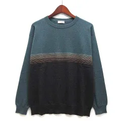 ブルネロクチネリ BRUNELLO CUCINELLI カシミヤ100％ ニット モニーレ 装飾 バイカラー セーター 長袖 ドロップショルダー XS