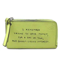 ロエベ LOEWE ジョーブレイナード メッセージ コイン カードホルダー フラグメントケース 財布 Words Coin Cardholder ライトイエロー C643Z40X25 ☆AA★