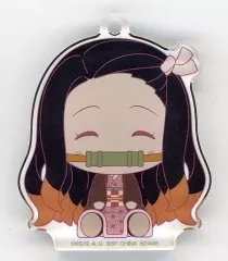 【中古】雑貨 竈門禰豆子 ちょこのっこアクリッツキーホルダー 「一番くじ 鬼滅の刃 ～鬼殺の志 参～」 F賞