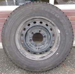 ジムニーノマド 純正スチール スペアタイヤセット 195/80R15 背面
