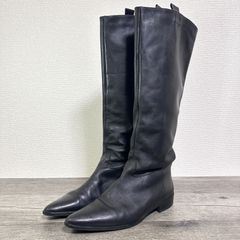 美品✨ファビオルスコーニ スクエアトゥ タッセル ヒールローファー 黒 