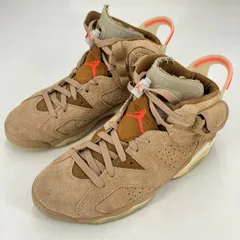 【イオン広店】 中古 NIKE AIR JORDAN | ナイキ　エアー　ジョーダン スニーカー Travis Scott × Nike Air Jordan 6 DH0690-200 ブラウン 25.5cm 【126】