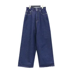INSCRIRE アンスクリア パンツ インディゴブルー サイズ:30(S) | 24春夏 ルーズフィット デニム パンツ | Denim Loose Fit Pants | ワイド ハイウエスト | 日本製 | ジーンズ ジーパン【レディース】【中古】のサムネイル