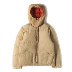 SIERRA DESIGNS シェラデザインズ ジャケット ベージュ オレンジ サイズ:S | USA製 7本木タグ | 70s フード付き 60/40クロス ダウンジャケット | アウター ブルゾン 70年代 ヴィンテージ 古着【メンズ】【中古】