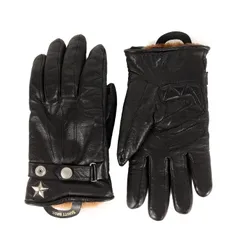 Schott ショット グローブ ブラック 黒 サイズ:M | 裏ボア付き ワンスター カウレザー グローブ 手袋 | ブランド ファッション アイテム 小物【メンズ】【中古】