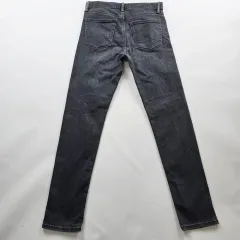 ユニクロ デニム ズボン ストレッチ ブラックデニム サイズ32 NO 9858