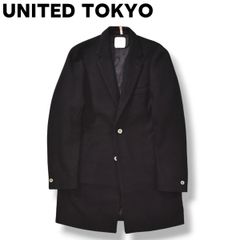 美品！ UNITED TOKYO メリノウールステンカラーコート L ブラック