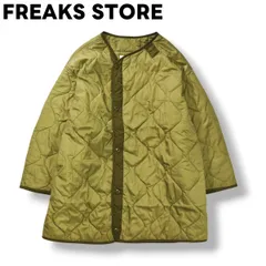【定番】 フリークスストア FREAKS STORE M－65 キルト キルティング ライナー ジャケット 中綿 リップストップ ナイロン FREE オリーブ セレクト ミリタリー カジュアル ウェア レディース ♪