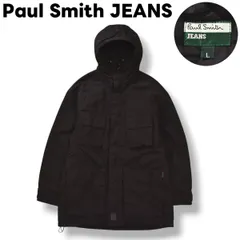 ポールスミス ジーンズ Paul Smith JEANS マウンテン パーカー ナイロン ジャケット ジャンパー ジップアップ 裏地 中綿 キルティング L ブラック ブリティッシュ カジュアル ウェア メンズ
