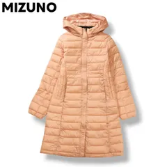 【美品】 ミズノ MIZUNO ブレスサーモ BREATH THERMO 中綿 キルティング ナイロン コート パーカー ウィンドブレーカー M サーモンピンク スポーツ アウトドア ウェア ロング ジャケット ジャンパー レディース ♪のサムネイル