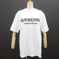 ITYAL3489VQO BURBERRY バーバリー 胸ロゴ プリント Tシャツ 半袖 トップス コットン 綿 ホワイト 白 メンズ サイズM