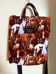 2WAY 馬柄ミニトートバッグ ストラップ付き