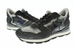 アトランティックスターズ Atlantic Stars グリッター ローカット スニーカー 40 グレー ブランド古着ベクトル 中古●▲250730