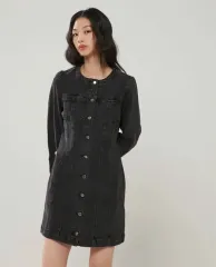 LAP 랩 デニム ONE PIECE ブラックデニム M 未着用 新品