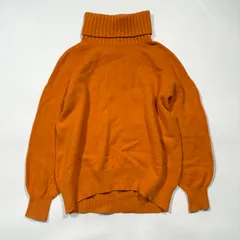 SPICK AND SPAN スピックアンドスパン カシミヤ ハイネック ニット セーター cashmere タートルネック オレンジ