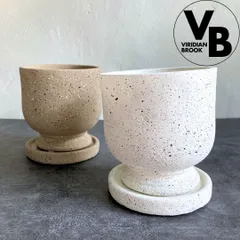 【サハラカップ】２色から選べる おしゃれ 植木鉢 陶器鉢 ホワイト ベージュ 3.5寸 3.5号 小型 観葉植物