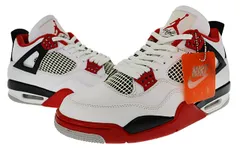 ナイキ NIKE AIR JORDAN 4 RETRO OG FIRE RED エア ジョーダン 4 レトロ ファイヤー レッド DC7770-160 29.5 白 赤 ホワイト レッド ブランド古着ベクトル 中古▲■250221