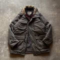 90年代 90s STJOHN'SBAY セントジョンズベイ フィールドジャケット ナイロン 中綿 裏地チェック グレー