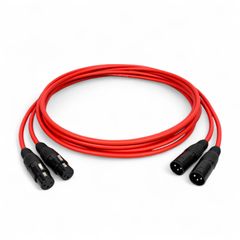 MOGAMI 2534 RED XLR マイクケーブル 3m 2本セット - メルカリ